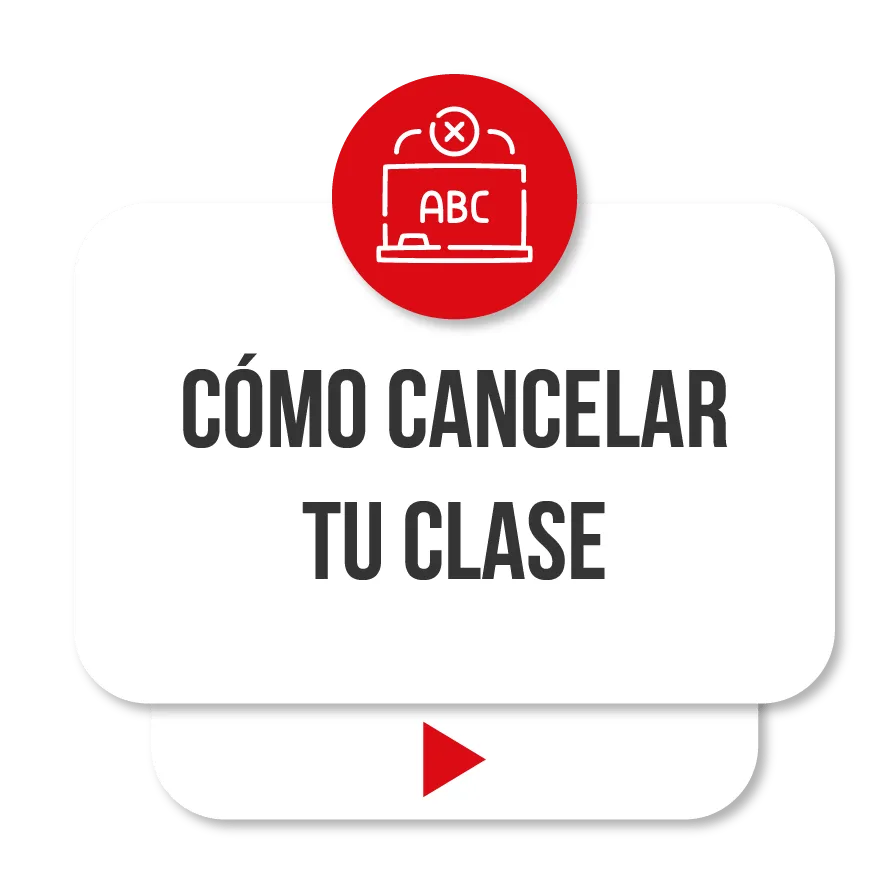 Cómo cancelar tu clase